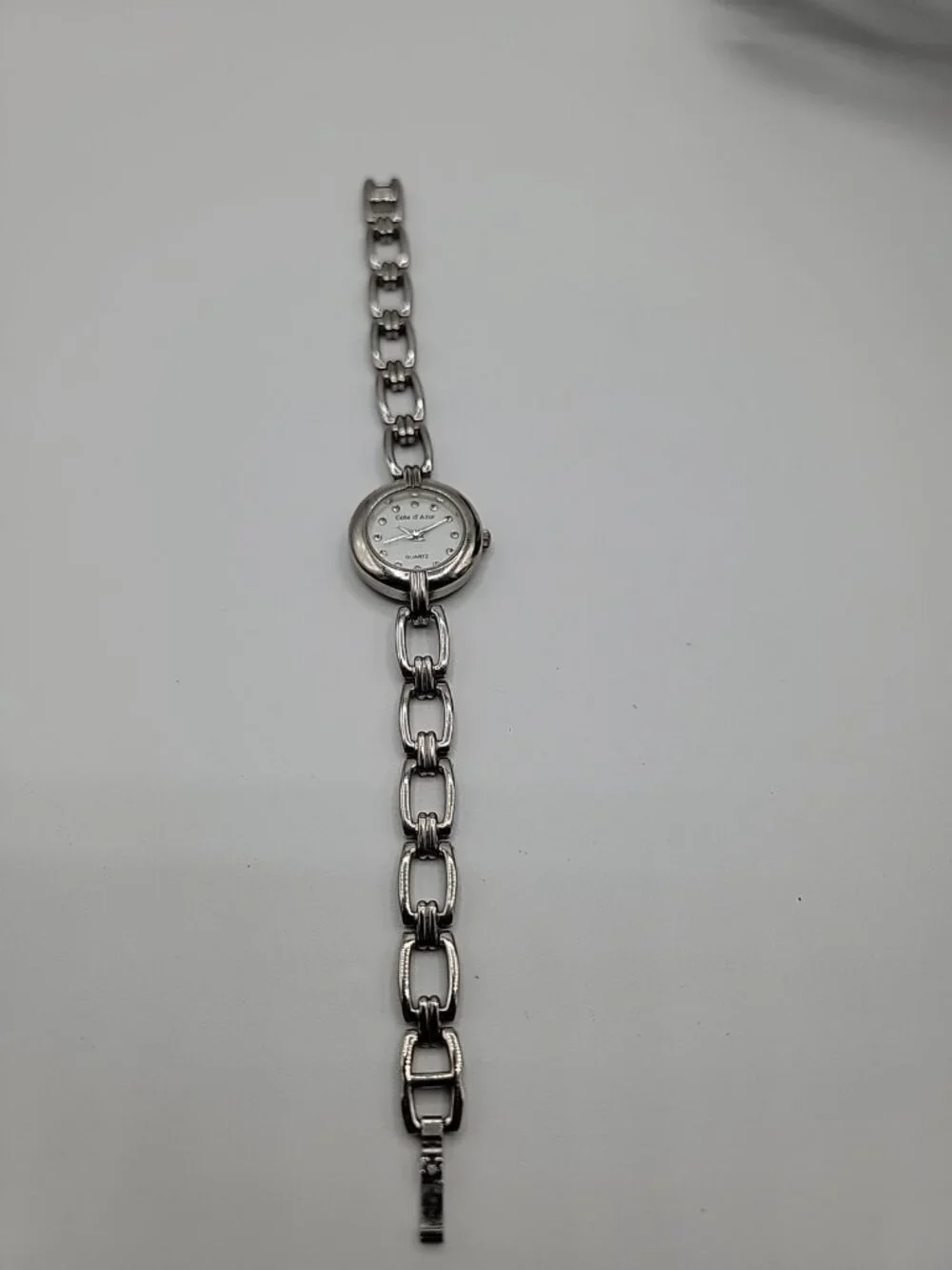 Ladies Cote D’AZUR Watch Quartz Silver Tone Lightweight Practical Ladies Watch